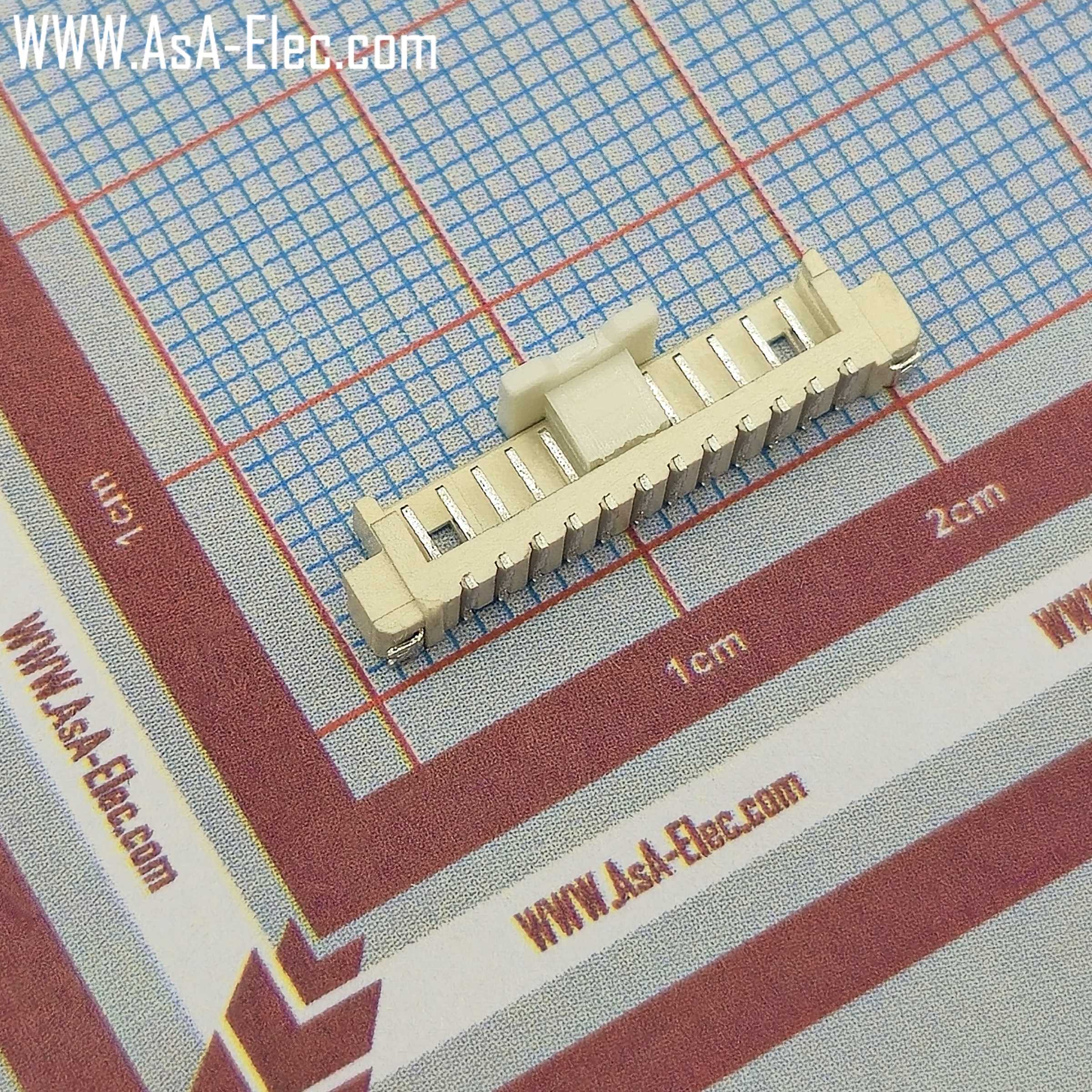 کانکتور FH تیغه ای 1.25 میلی متر 12 پین نر SMD STRAIGHT